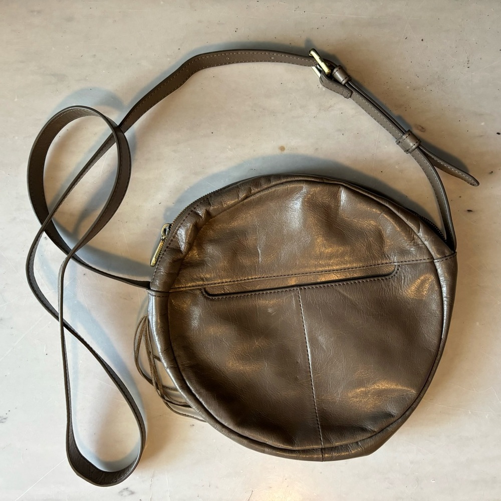 Hobo Brand Round Leather Cross-body Bag